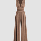 Charity | Elegáns ujjatlan, bő szárú overál