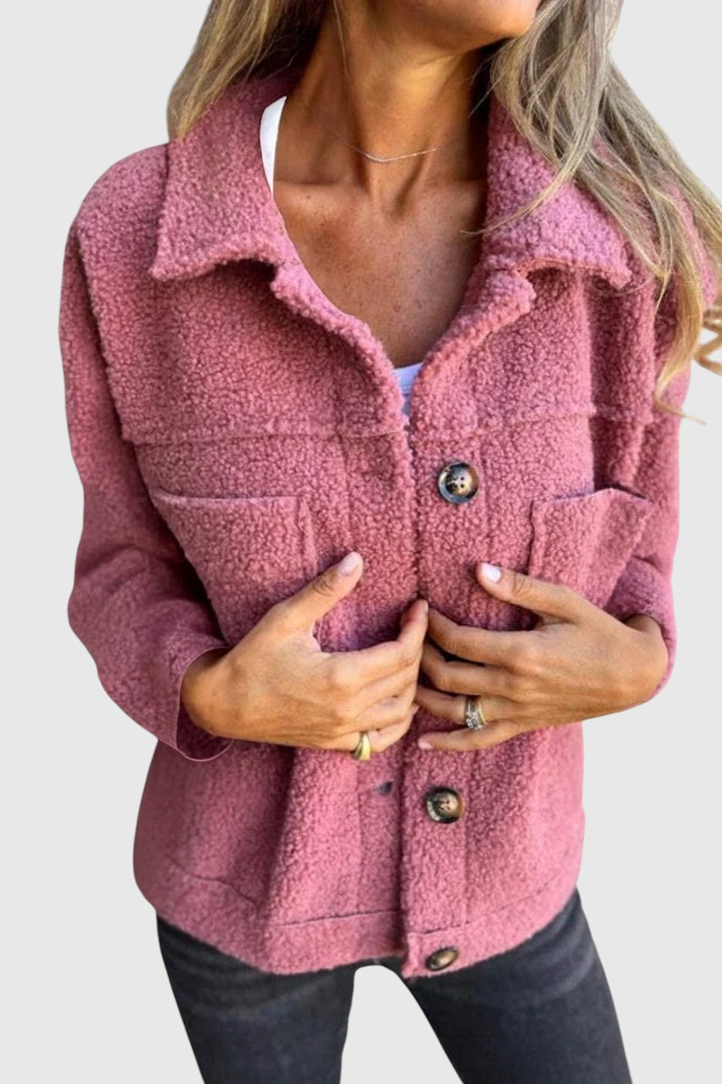 Nóra | Puha meleg teddy kabát