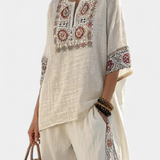 Jázmin | Hímzett boho blúz és nadrág