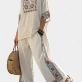 Jázmin | Hímzett boho blúz és nadrág